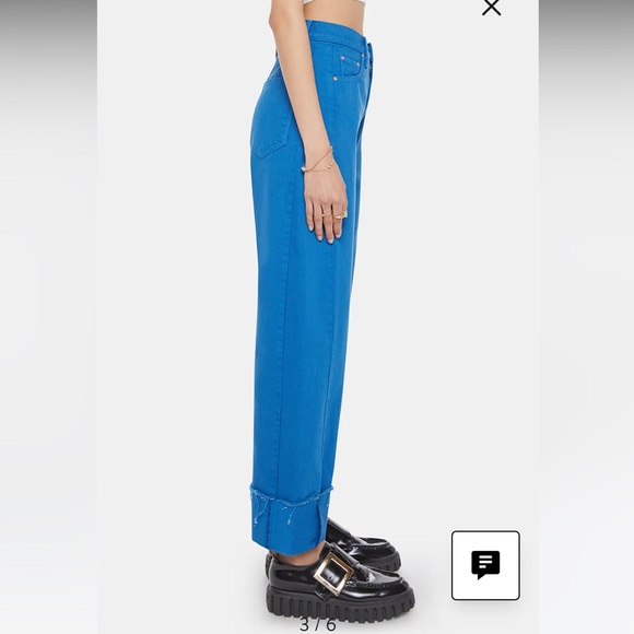 MOTHER SUPERIOR The Half Pipe Frayed Cuffed Barrel Leg Jeans 31 - Picture 10 of 13